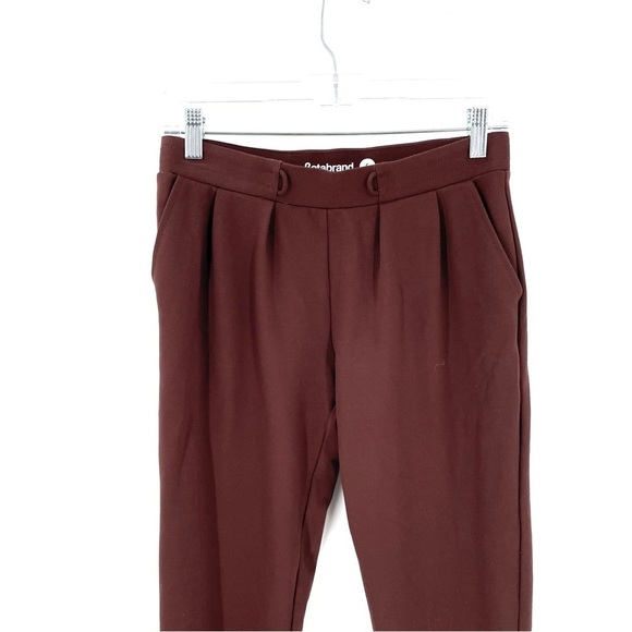 Betabrand SoHo Brown High Waist Stretch Pull On Ankle Crop Jogger Casual Pant - Picture 5 of 8